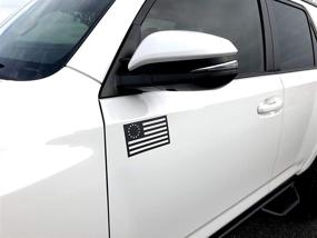 img 2 attached to VulgrCo Tactical Set Of 2 Emblem Cut-Out Car Magnet Car Decal 100% Made In USA For Car Exterior Accessories