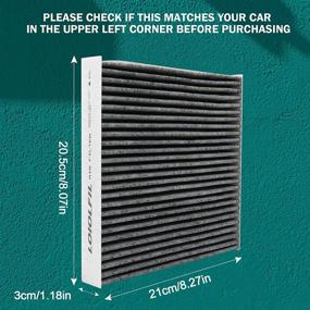 img 2 attached to Premium LOIOLFIL Cabin Air Filter Replacement: CF11182 CP182 for Honda Acura CR-V Civic Clarity CR-Z Fit HR-V Insight Odyssey RDX TLX 80292-TF0-G01 - Enhanced with Activated Carbon