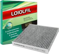 premium loiolfil cabin air filter replacement: cf11182 cp182 for honda acura cr-v civic clarity cr-z fit hr-v insight odyssey rdx tlx 80292-tf0-g01 - enhanced with activated carbon логотип