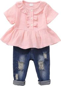 img 4 attached to Clothes Jumpsuit Overalls Toddler Clothing Girls' Clothing : Jumpsuits & Rompers
