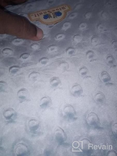 img 1 attached to Get Comfy With BlueSnail'S Ultra Soft Minky Dot Changing Pad Cover In White review by Shawna Adams