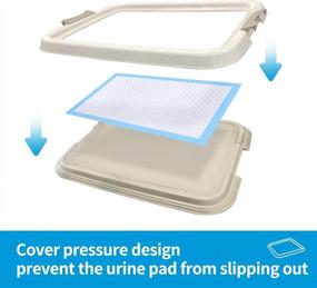 img 2 attached to Puppy Pee Pad Holder Tray For Dog Training Pads - 19.2"X14
