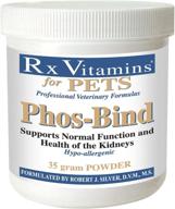 🐾 phos-bind 35 gm powder by rx vitamins for pets - best for pet health and wellness logo