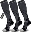 20-30 mmhg medical compression socks for nurses, pregnant women & travelers - seamless & wicking design! logo