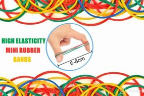 img 2 attached to 💇 JIANYI 1000-Pack Multi Color Rubber Bands for Hair: Soft, Small, and Elastic Hair Ties for Toddlers, Kids, Adults - Perfect for Ponytails, Braids, and More!