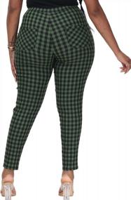 img 3 attached to Flattering And Comfortable Plus Size Skinny Pants With Pockets For Work And Casual Wear By ALLEGRACE