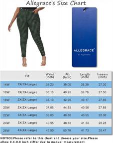 img 2 attached to Flattering And Comfortable Plus Size Skinny Pants With Pockets For Work And Casual Wear By ALLEGRACE