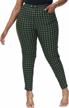 flattering and comfortable plus size skinny pants with pockets for work and casual wear by allegrace logo