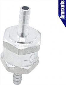 img 2 attached to Amrxuts 6Mm 1/4" Fuel Non Return One Way Check Valve Petrol Diesel Fuel Oil Water Aluminium Alloy