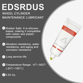 img 3 attached to EDSRDUS Brake Grease Anti Seize Lubricant: Waterproof, Anti-Rust & Wear Resistance, for Brake System Lubrication (0.5 Oz.x3 Tube Pack)