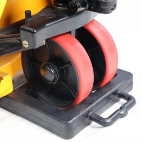 img 2 attached to APOLLOLIFT Pallet Jacks & Trucks: Wheel Stopper Chock For Safe Operation