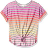 👕 speechless sporty t shirt stripe medium girls' clothing – tops, tees & blouses logo