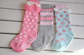 img 3 attached to 6 Pairs Baby Girl Knee-High Socks - Toddler Princess Cute Non-Skid 8-36M | QandSweet