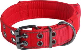 img 4 attached to 🐾 Yunleparks Reflective Dog Collar: Tactical, Heavy Duty with Control Handle for Effective Dog Training