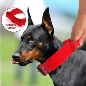 img 3 attached to 🐾 Yunleparks Reflective Dog Collar: Tactical, Heavy Duty with Control Handle for Effective Dog Training