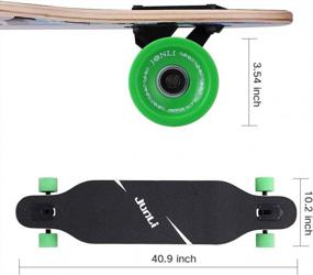 img 1 attached to 41-Inch Freeride Longboard Skateboard - Ideal For Cruising, Carving, Free-Style And Downhill Riding - Complete Cruiser Board