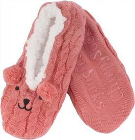 img 4 attached to Women'S Microfiber Cozy Fuzzy Slippers Non-Slip Lined Socks Super Soft Warm BambooMN