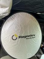 img 1 attached to Protect Your Jeep From Heat With Magnelex Windshield Sun Shade & Bonus Steering Wheel Sun Shade - 240T Reflective Fabric For Effective Sunlight Blockage And Foldable Design For Easy Storage review by Kyle Robbins