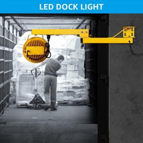 img 1 attached to Maximize Visibility And Safety At Docks And Warehouses With Leonlite LED Loading Dock Light - 50W, 45Inch Double Swing Arm, 360° Rotatable Light Head, IP65, ETL Listed