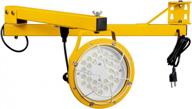 maximize visibility and safety at docks and warehouses with leonlite led loading dock light - 50w, 45inch double swing arm, 360° rotatable light head, ip65, etl listed logo