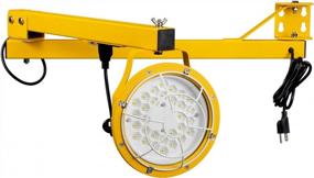 img 4 attached to Maximize Visibility And Safety At Docks And Warehouses With Leonlite LED Loading Dock Light - 50W, 45Inch Double Swing Arm, 360° Rotatable Light Head, IP65, ETL Listed