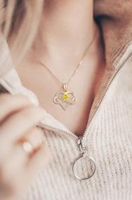 img 2 attached to Ожерелье Infinity Love с камнем: идеальный подарок на день рождения для женщин, сестер и девочек