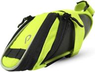 professional cycling accessories: vincita aerodynamic design eva saddle bag for mountain and road bikes, large under seat bicycle bag logo