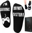gaming socks for men and boys - perfect valentine's day gifts for gamers! logo