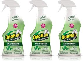 img 4 attached to 🌿 OdoBan 32 Fl Oz (Pack of 3) Eucalyptus Odor Eliminator and Laundry Refresher - Ready-to-Use Disinfectant and Eliminator