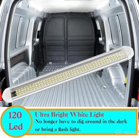 img 2 attached to Narasios 12 Volt LED Lights: Ultra Bright 120-LED Light Strip for RV Interior - Perfect for Camper, Box Truck, and Enclosed Trailer - 6500K Aluminum Housing - 4 Pack