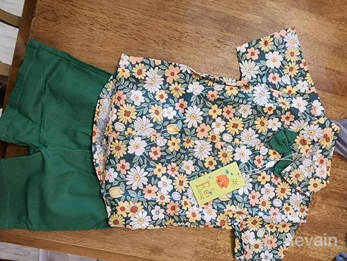 img 1 attached to Stylish Summer Baby Boy Outfits: Leaf Print Shirt And Casual Shorts Set By Feidoog review by Ronald Lunn