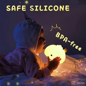 img 1 attached to 🥟 Dumpling Light for Kids - Adorable Color Changing Silicone Night Light, USB Rechargeable, Soft Lamp for Boys and Girls - Kawaii Gift