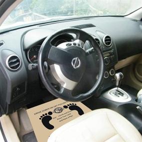 img 1 attached to Chimailong Paper Floor Mats Disposable Interior Accessories - Floor Mats & Cargo Liners