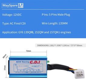 img 3 attached to 🏍️ MaySpare Racing AC 5 Pin CDI Box for Chinese ATV Quad Go Kart Pit Dirt Bike Motorcycle - 50cc to 160cc