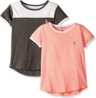 👚 u.s. polo assn girls' little t-shirt: clothing for tops, tees, and blouses logo