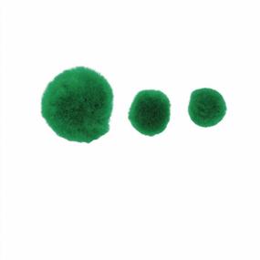 img 2 attached to Colorations Super Fluffy Soft Acrylic Green Pom Poms, Set of 100, 3 Sizes, 🎨 Resealable Bag, for Kids, Arts & Crafts, DIY Crafts, Hobby Supplies, Creative Craft DIY Material