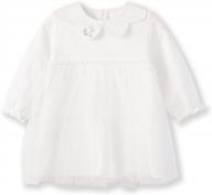 pureborn baby girl's christening dress baptism dress tulle special occasion dress logo