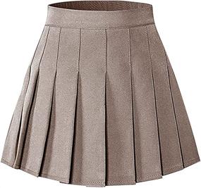 img 4 attached to SHOOYING Pleated Tennis Uniform Aesthetic Girls' Clothing : Skirts & Skorts