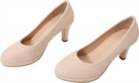 img 1 attached to WUIWUIYU Women'S High Heels Office Pumps Slip-On Evening Dress Court Shoes Stiletto