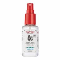 thayers witch hazel facial mist toner with aloe vera, unscented, trial size, 3 ounce логотип