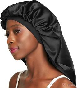 img 4 attached to Braids Satin Bonnet Jumbo Protect Personal Care
