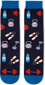 img 1 attached to Новинка Спортивные носки для гольфа, рыбалки, бейсбола, шахмат - идеальный подарок для любителей спорта и книжных червей