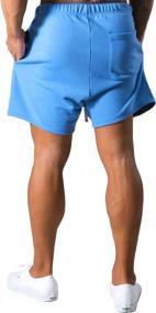 img 3 attached to Men'S Athletic Gym Shorts: PAIZH Running Bodybuilding Workout Color Block With Pockets