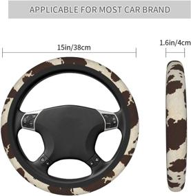 img 1 attached to Da66Jj Steering Wheel Covers For Car Interior Accessories ... Steering Wheels & Accessories