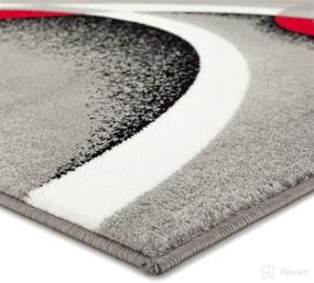 img 2 attached to Modern Abstract Persian Area Rug 2305 Gray - 2'2 x 7'4 Runner - Unique Design and Quality - 2x8 Option Included