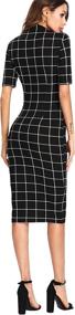 img 3 attached to 👗 Floerns Womens Gingham Bodycon Dresses: Perfect for Business Women's Clothing