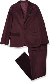 img 3 attached to 🧥 Experience Sleek Style with Isaac Mizrahi Boys' Velvet Hunter Clothing - Suits & Sport Coats