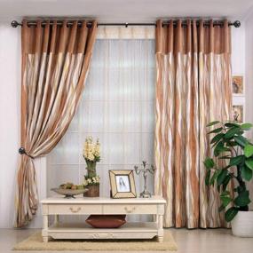 img 3 attached to Complete Your Window Design With KAMANINA Decorative Curtain Holdbacks - Antique Bronze, Netted Texture Finials (1 Pair/2 Pack)
