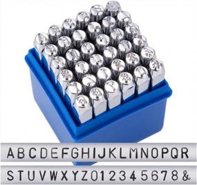 img 4 attached to Create Personalized Gifts And Designs With BENECREAT'S 36-Pack Metal Punch Stamp Set: Ideal For Metal, Wood, And Leather Crafting Projects