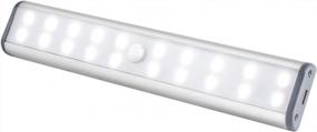 img 4 attached to Efficient And Convenient: 20-LED Wireless Motion Sensor Closet Light With Long-Lasting Battery Life